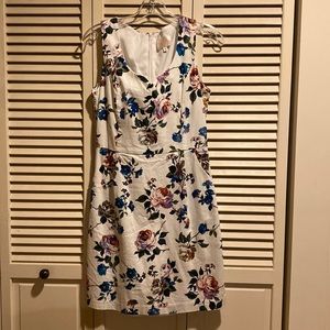 Summer floral sleeveless dress